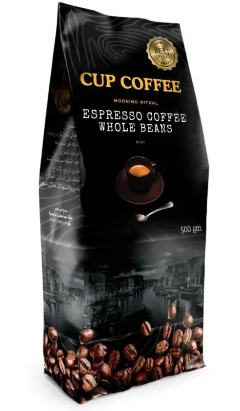 قهوة سبريسو 500 جرام هي الخيار المثالي لعشاق القهوة القوية والمركزة. تم اختيار حبوب القهوة بعناية فائقة وتحمصت بعناية لتوفر لك مذاقاً مكثفاً يعكس الجودة العالية. سواء كنت تحضر قهوتك في المنزل أو في المكتب، هذه القهوة تمنحك الطاقة والتركيز مع كل رشفة.